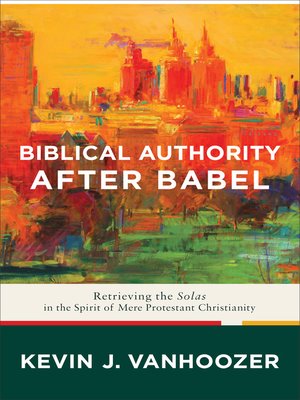cover image of Biblical Authority after Babel